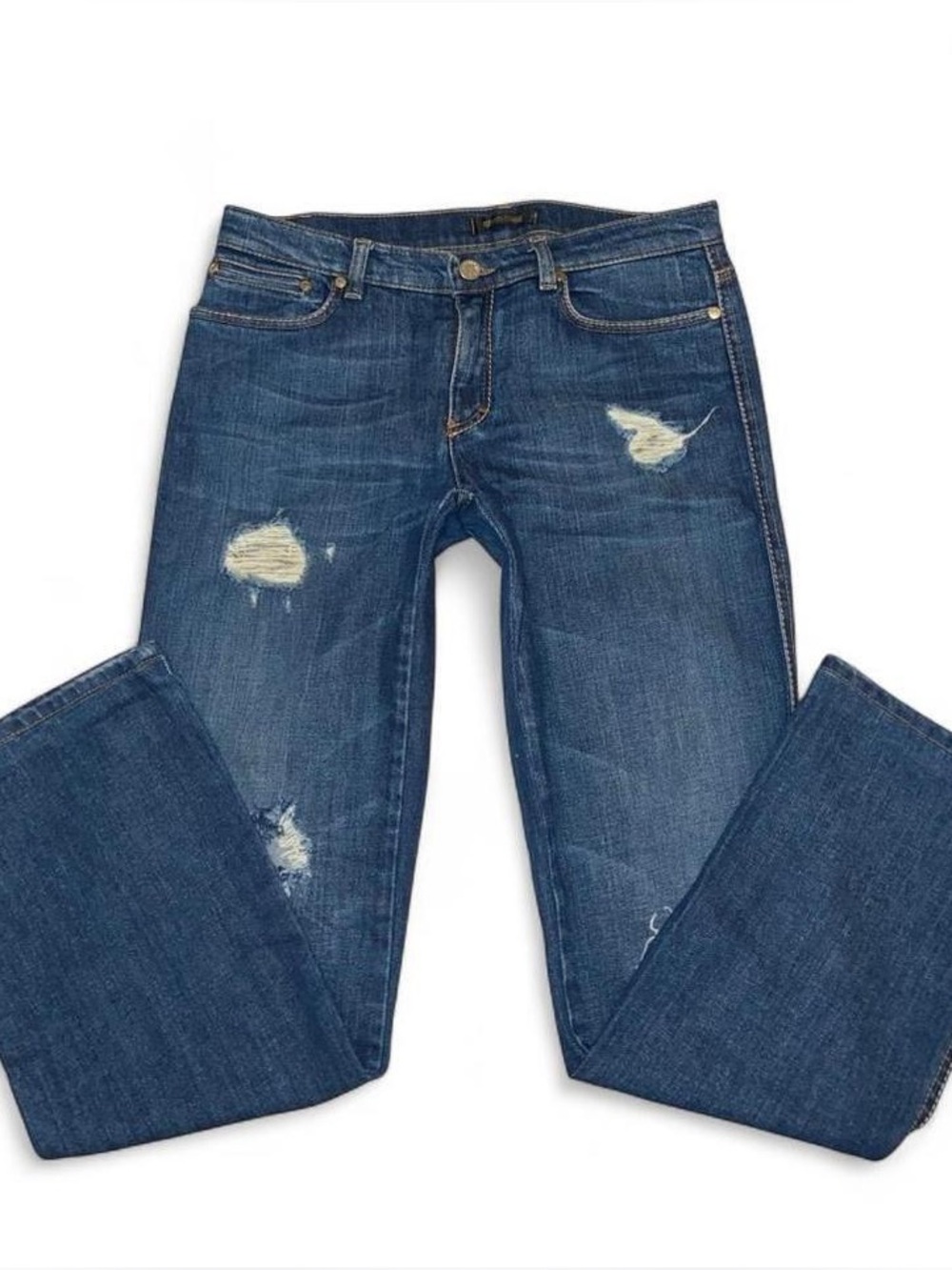 Roberto Cavalli Vintage Distressed Bootcut Jeans
